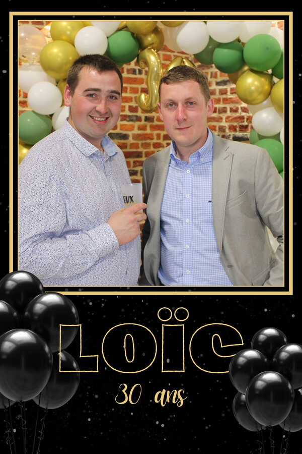 Exemple personnalisation photo booth