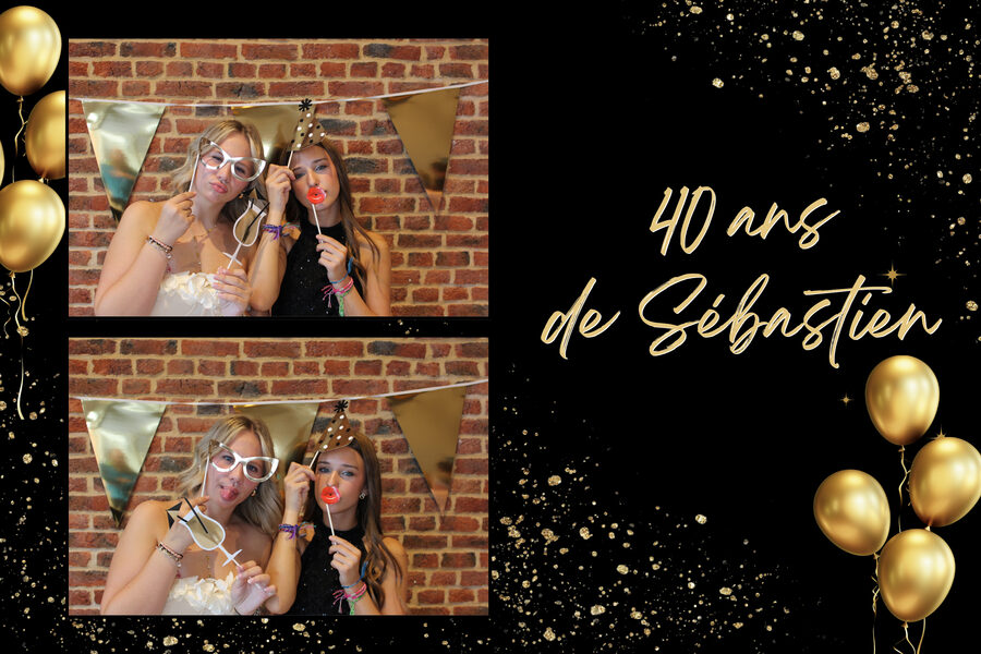 Exemple personnalisation photo booth
